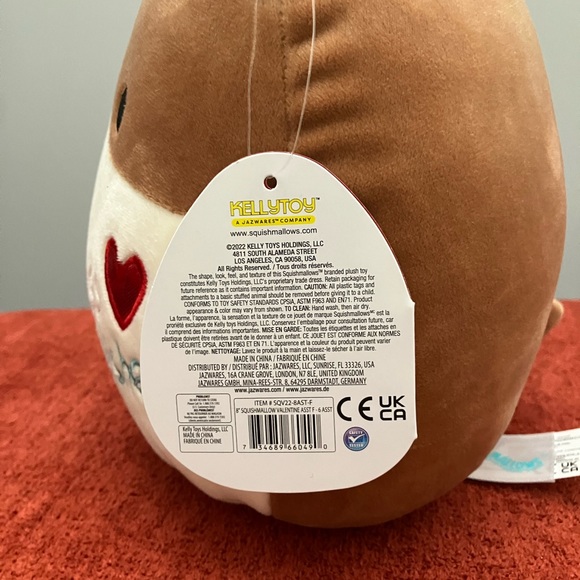 Reginald the Corgi (Hugs & Squishes) 8” Valentine’s Squishmallow - Picture 4 of 5